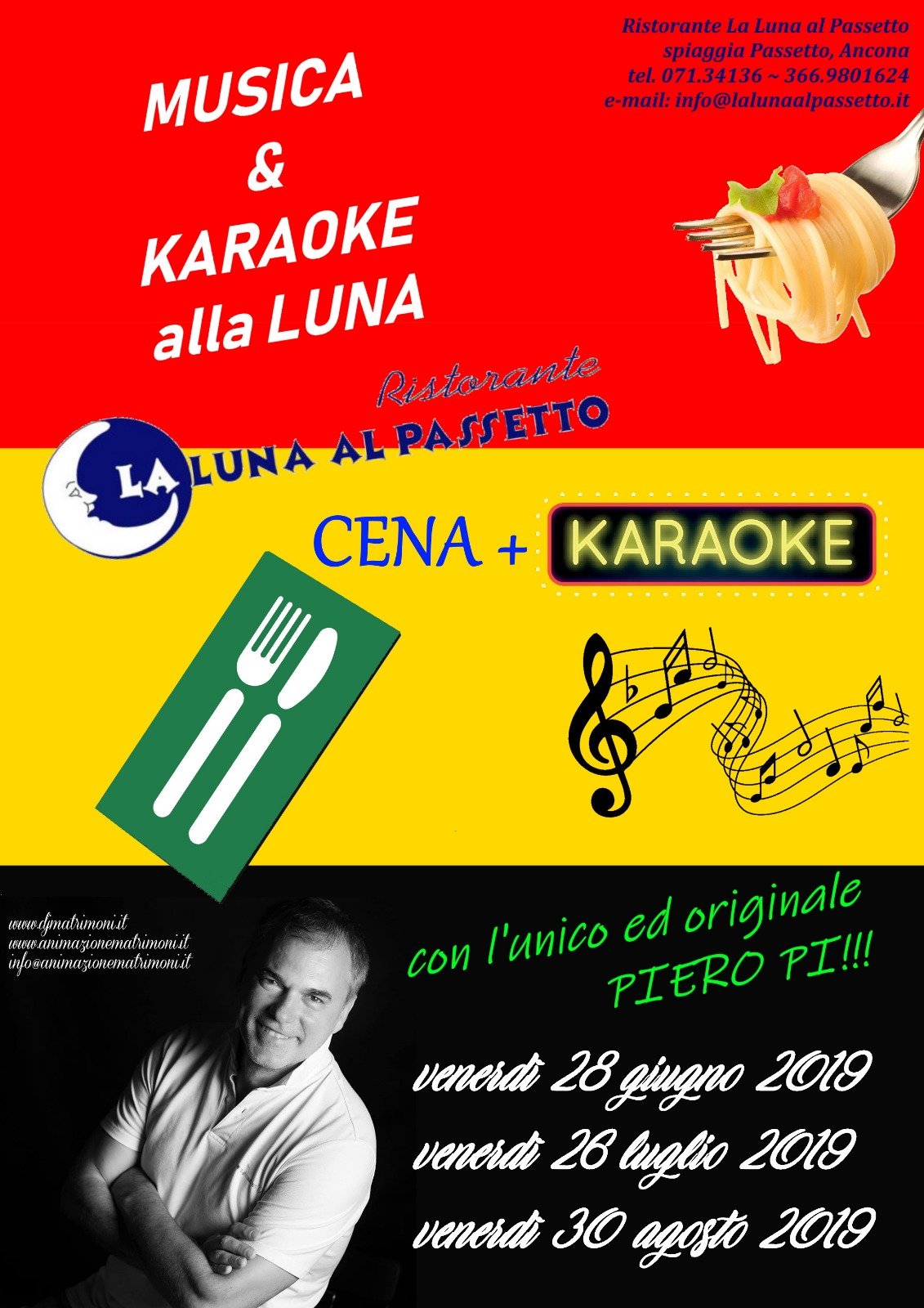 Musica & karaoke alla Luna Ristorante "La Luna al Passetto